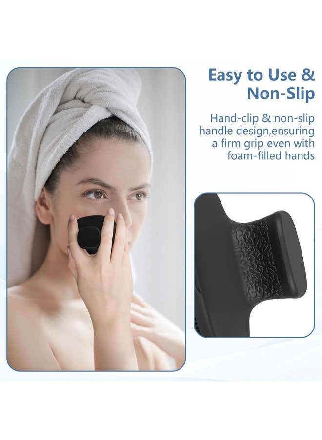 Silicone Face Scrubber, Facial Cleansing Brush, Gentle Face Exfoliator Face Brush for Women Men Pore Cleansing Face Massaging - Image 4